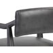 Keagan 41.5 inch Brentwood Charcoal Leather Barstool